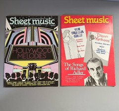 Lot of 20 Issues Sheet Music Magazines Vintage 1986-1989 Piano Guitar Organ