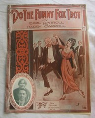 EARL & HARRY CARROLL Sheet Music — DO THE FUNNY FOX TROT — 1914, Large Format