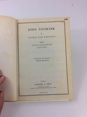 Mass Gloria Tibi Trinitas John Taverner Choral Music Songbook SATTBB