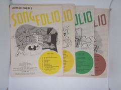Armed Forces Song Folio Lot of 5 (1955, 1959, 1960) – Vintage Military Music Rar
