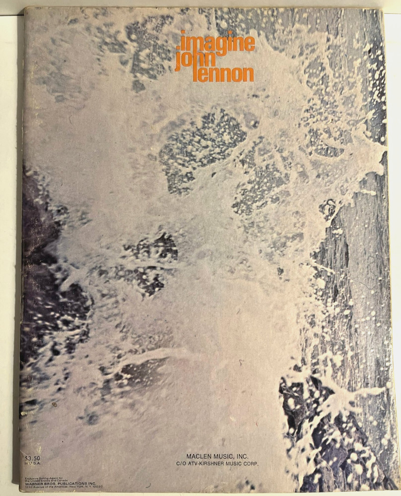 JOHN LENNON Imagine – Guitar Piano Sheet Music Songbook – Excellent