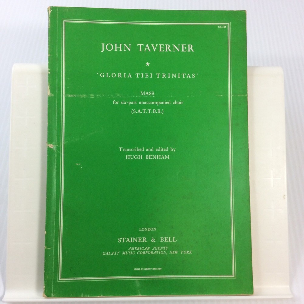 Mass Gloria Tibi Trinitas John Taverner Choral Music Songbook SATTBB
