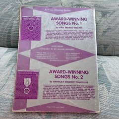 Award Winning Songs Vintage Robbins Music Corporation Sheet Music Songbook