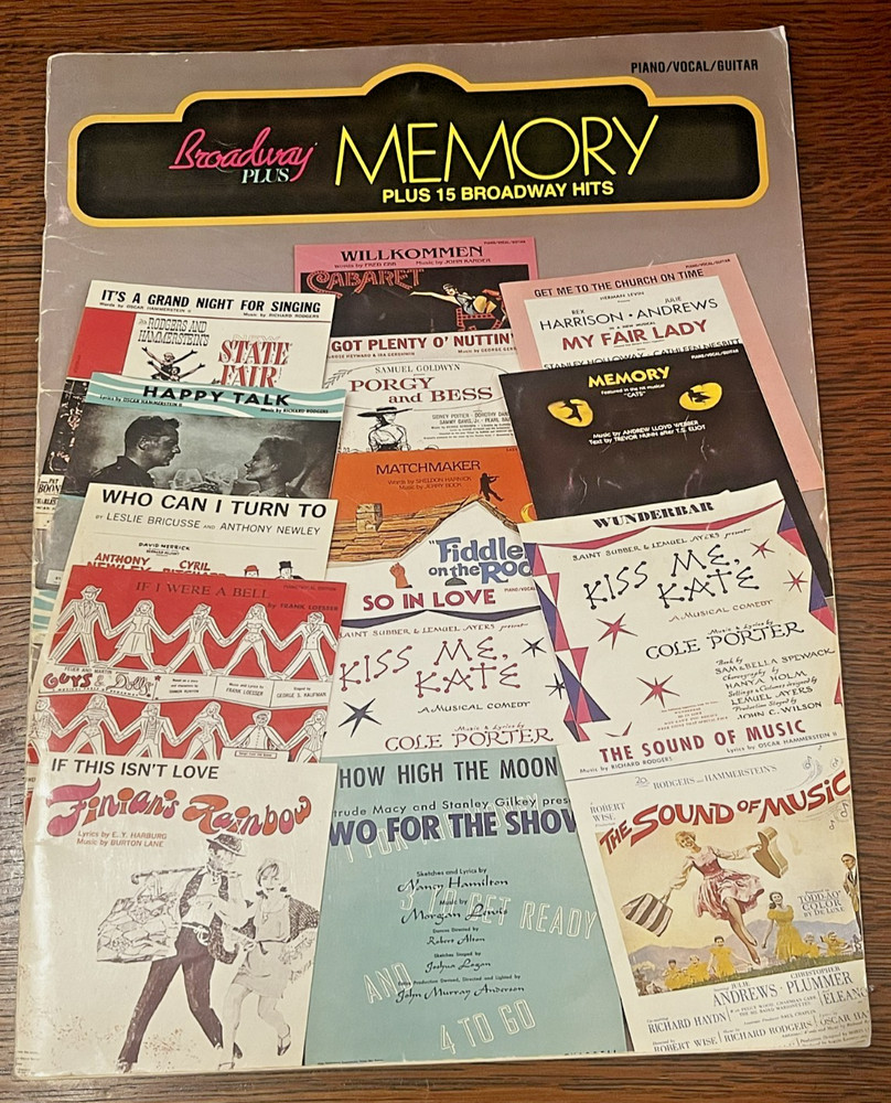 Piano Songbook Broadway Memory Plus 15 Broadway Hits Dan Fox 1984