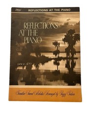1965 Reflections at the Piano Music Book Sacred Melodies Christian Peggy Tolson