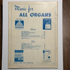 VTG Radio City Album for All Organs Vol 1 Sheet Music 1965 First Printing NYC