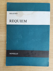 BRAHMS – REQUIEM – SATB & PIANO – NOVELLO – FREEPOST – GC