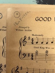 Vintage 1954 William Stickles Christmas Music Piano Instruction Book Chords