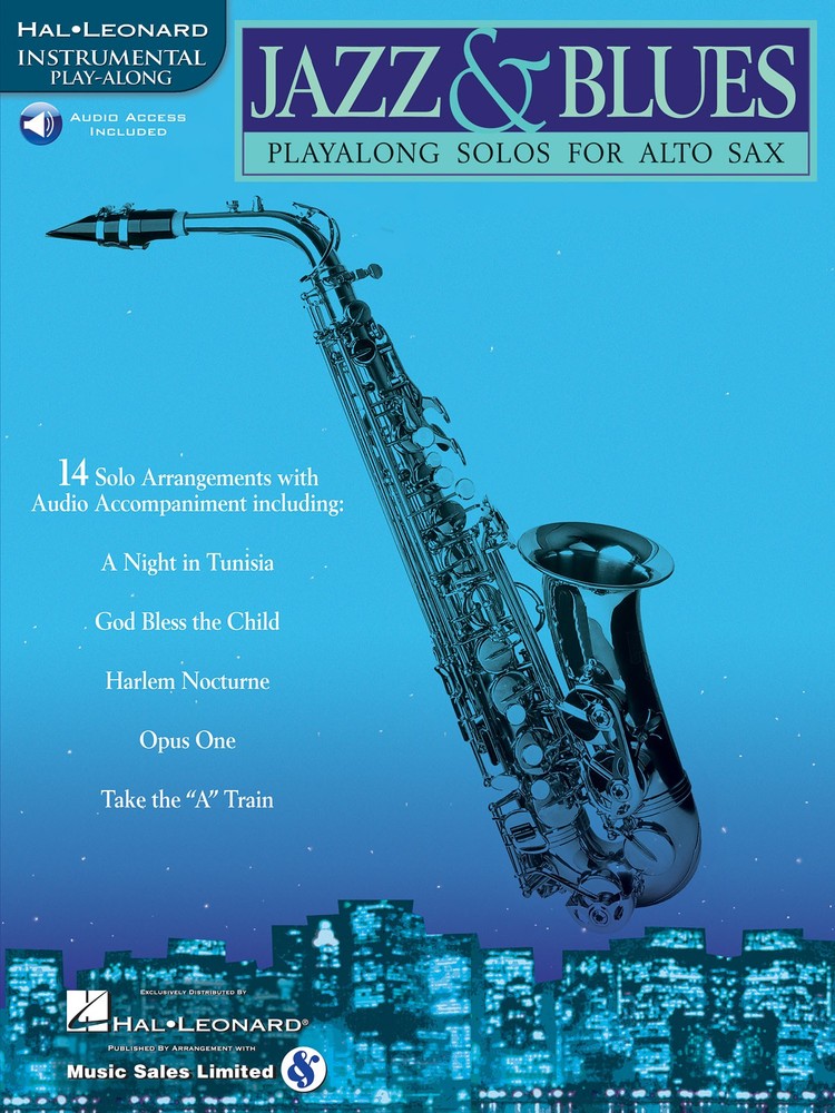 Jazz & Blues for Alto Sax Solo Sheet Music Play-Along 14 Songs Book Online Audio