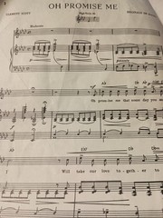 Oh Promise Me High Voice A flat by Clement Scott (1962, Sheet Music) D2