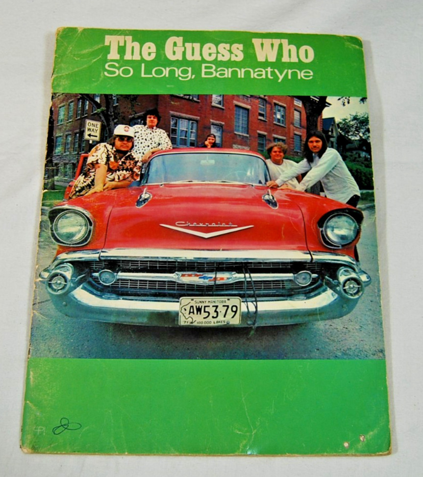 RARE 1971 THE GUESS WHO – So Long, Bannatyne Sheet Music Songbook – Rock Music