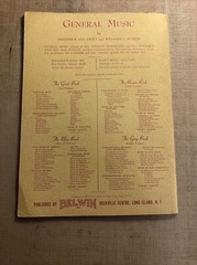 VINTAGE SHEET MUSIC BOOK BELWIN INC. NY 1956 Music Theory