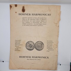 Vintage 1931 Hohner Chromonica Harmonica Instruction Book with Sheet Music