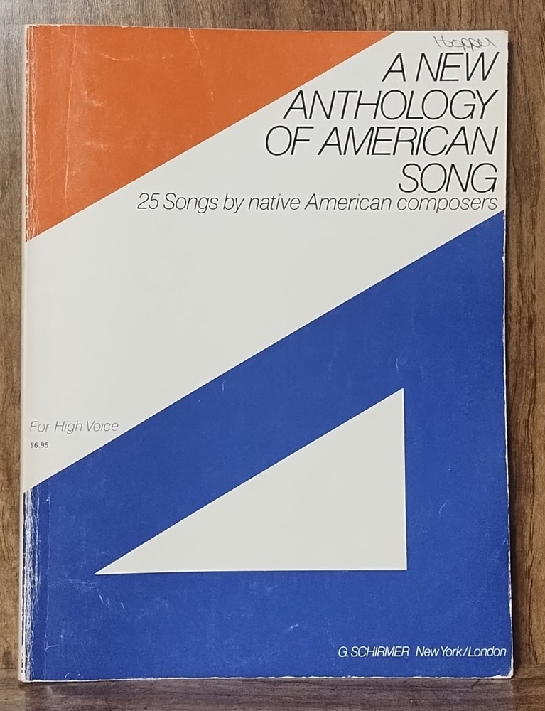 A New Anthology of American Song 25 Songs High Voice G Schirmer Sheet Music Book