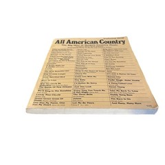 All American Country Music Song Book Volume One Creative Concepts Vintage