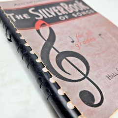 Silver Book Of Songs Accompaniment Piano Vocal Choir Songbook Music 1935 Vintage