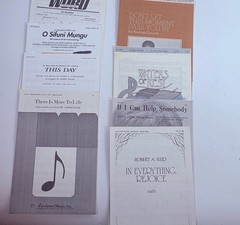 Lot 20 Choral Octavo Sheet Music SATB Sacred Religious Various Church Music Song