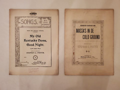 Vintage Sheet Music ~ Stephen C Foster: Old Kentucky Home & Massa&rsquo;s Cold Ground