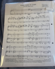 WHAT DOES IT TAKE (TO WIN YOUR LOVE) SHEET MUSIC VINTAGE JOHNNY BRISTOL 1968
