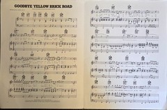 ELTON JOHN « Goodbye Yellow Brick Road » RARE PIANO/GUITAR/VOCAL SHEET MUSIC