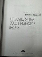 Acoustic Guitar Solo Fingerstyle Basics, Songbook w/CD