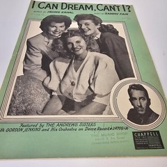 I Can Dream Can&rsquo;t I Sheet Music The Andrews Sisters 1937
