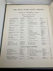 The Ideal Home Music Library Sentimental Songs Vocal Vol. IX Vintage 1924