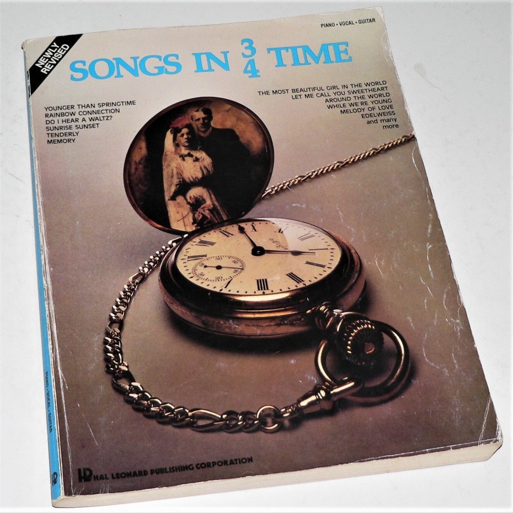 SONGS IN 3/4 TIME ~ 66 SONGS! (Piano/Vocal/Guitar Songbook) EASY LISTENING POP