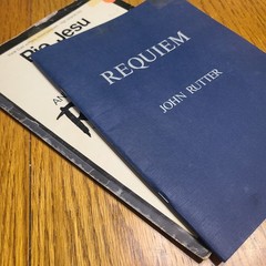 Lot of 2 REQUIEM, Vintage, Piano Books- 1986/JOHN RUTTER, Pie Jesu
