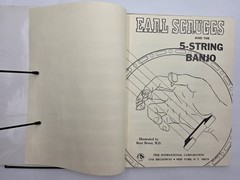 Earl Scruggs & The 5-String Banjo Instruction Book HARDCOVER Country 1968 GOOD