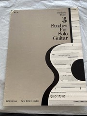 Five Studies for Solo Guitar by Frederic Hand Sheet Music Song Sheet Study