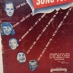 Vintage WWII Era 1943 All Time Hit Parade Song Folio Sheet Music Book 24 Songs
