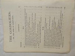 THE GONDOLIERS – VOCAL & PIANO SCORE – Ex Library – FREEPOST – Acceptable Cond