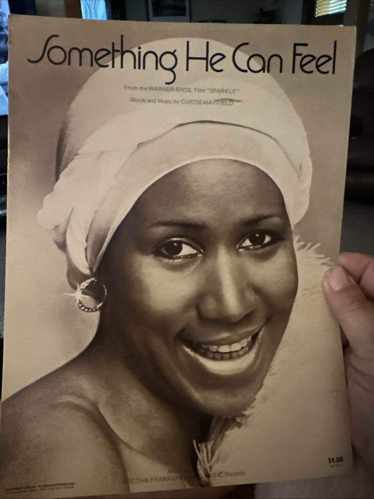P 1976 Sheet Music ARETHA FRANKLIN ‘Something He Can Feel’ MINT