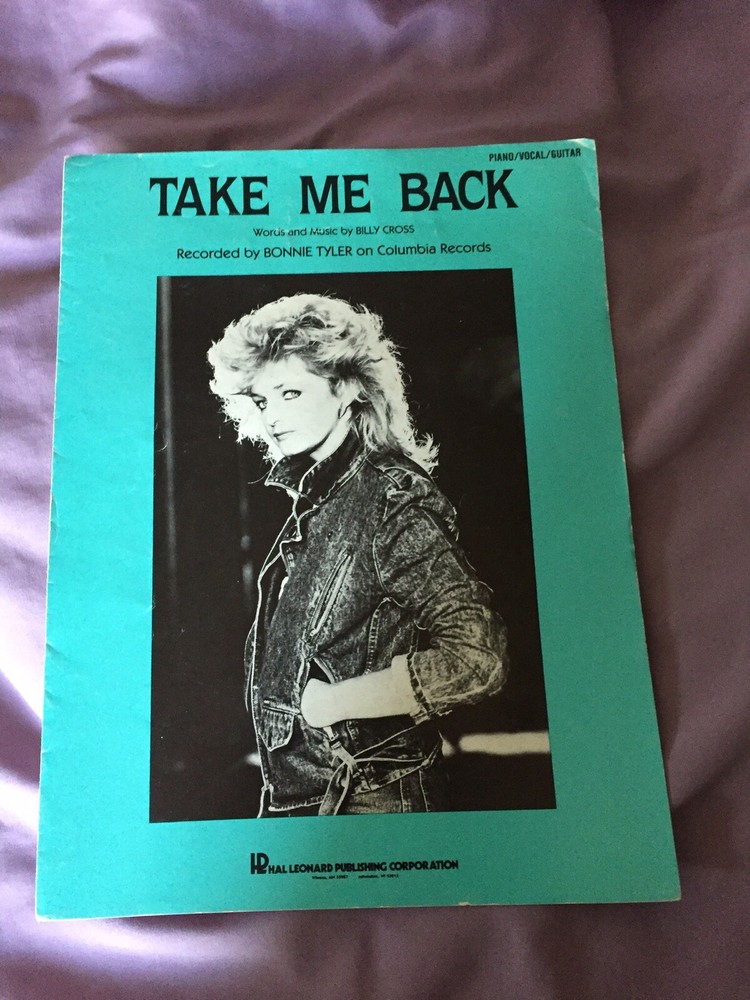Bonnie Tyler Sheet Music Take Me Back 1981