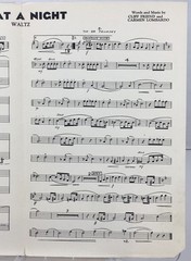 What A Night Waltz Sheet Music 1934 Trumpet Solo M. Witmark