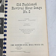 Old Fashioned Revival Hour Songs No 2 Gospel Choir Piano Songbook 1955 Vintage
