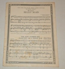 The Most Popular Hits of the Day 1934 Hello Again O&rsquo;Flynn Weldon New York USA