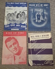 Vintage 1940 & 1950 Sheet Music Various Artists Various Publishing Musicals (14)