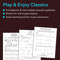 First 50 Songs You Should Play on Acoustic Guitar | Songbook for Beginners | Eas