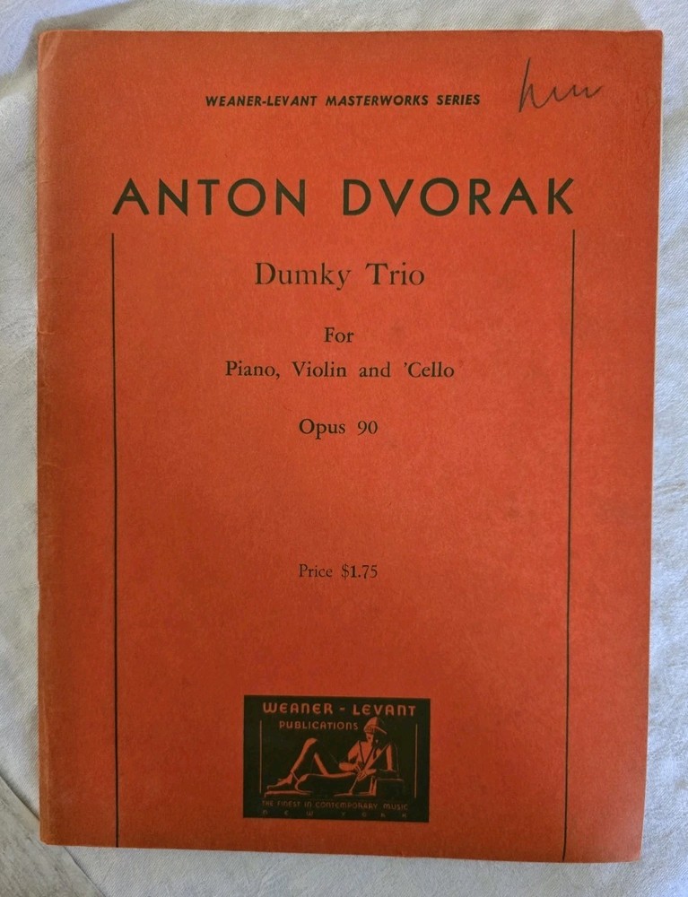 Dvorak Dumky Trio Opus 90 For Piano, Violin, And Cello