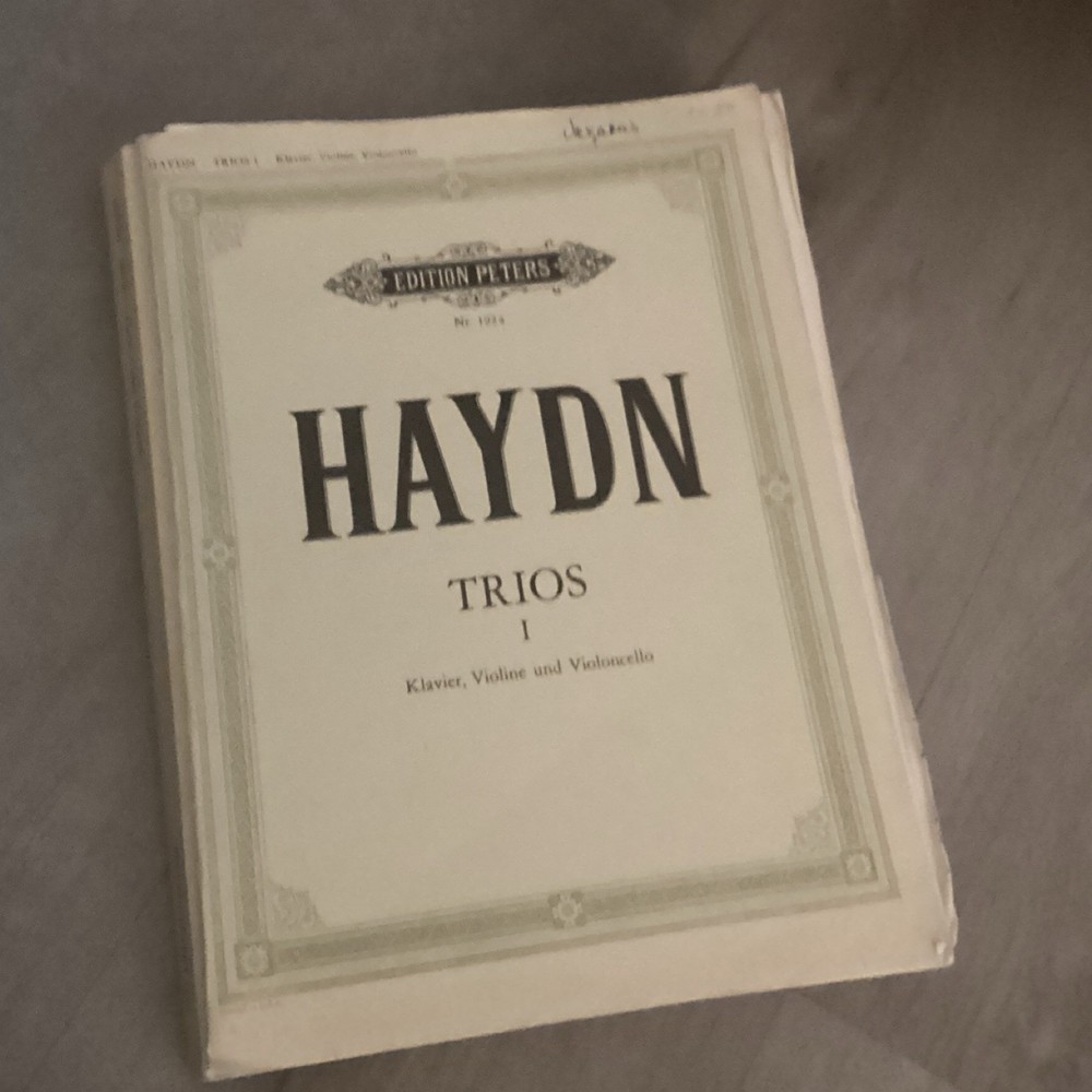 Edition Peters Haydn Trios I Sheet Music for Piano, Violin, and Cello