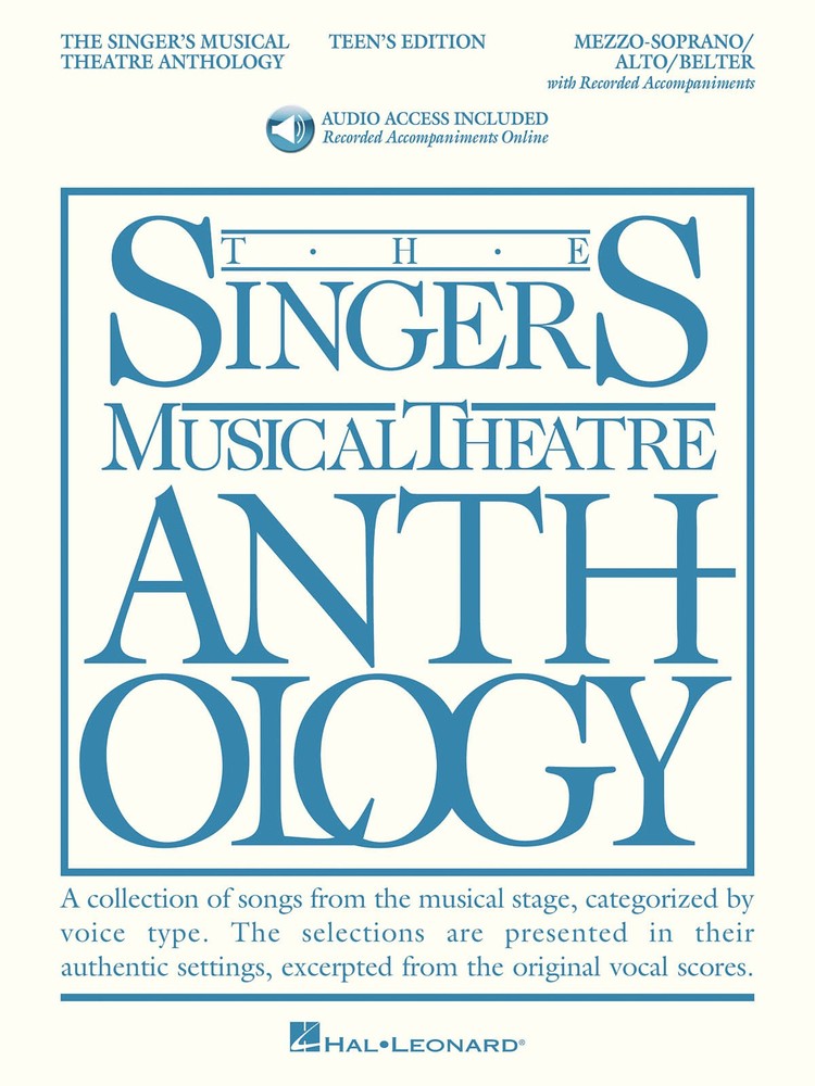 Singer&rsquo;s Musical Theatre Anthology Teen Mezzo-Soprano Piano Book & Online Audio