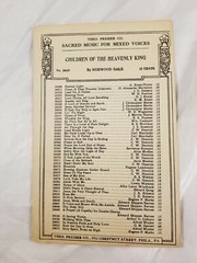 CHILDREN OF THE HEAVENLY KING Sheet Music Sacred Religious Songs Vintage 1921