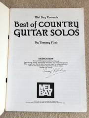 Mel Bay BEST OF COUNTRY GUITAR SOLOS ~ Tommy Flint ~ 1990 PB / 56 pages