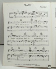 Flame Sheet Music Steve Sperry Piano Vocal Guitar 70s Easy Listening POP F3O