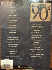 1990s Pop/Rock Era Songbook Piano Vocal Guitar Hal Leonard 35 Hits Vintage