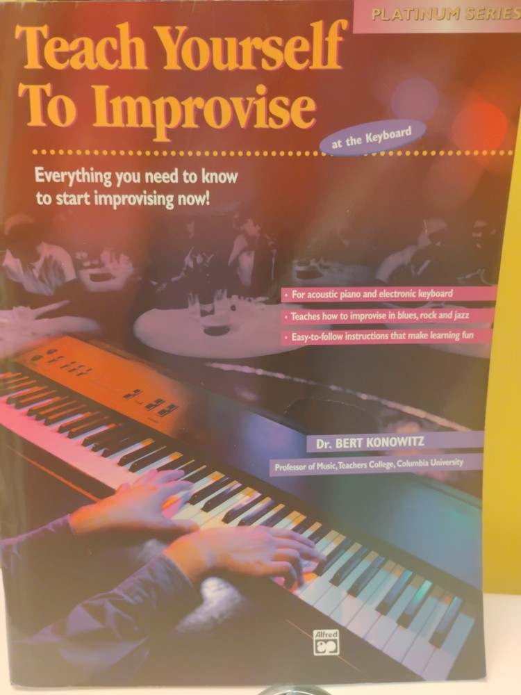 Teach Yourself to Play Blues at the Keyboard by Dr. Bert Konowitz, 1996, NF