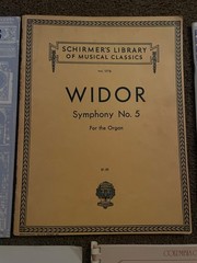 Lot of 5 Classical Organ Music songbooks: Handel, Bach, Dupre, Widor, Vierne