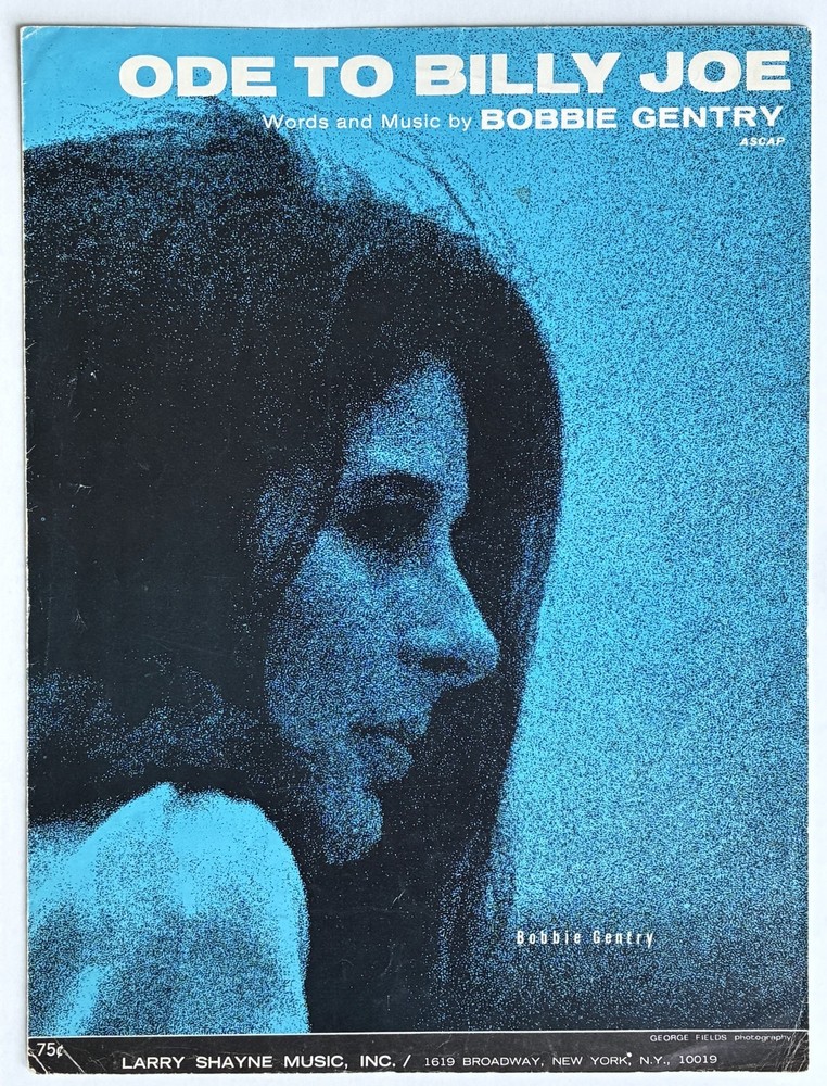 1967 BOBBIE GENTRY « ODE TO BILLIE JO » SHEET MUSIC – POP ROCK & ROLL ERA CLASSIC